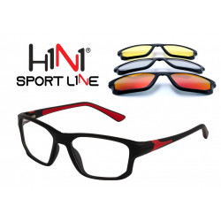 Eyeglasses N1H1 TR236 01 with 3 Clip Sun